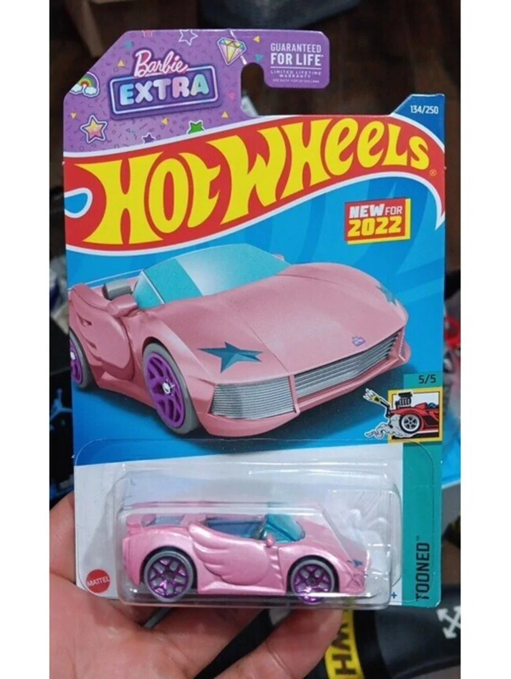 2022 Hot Wheels Tooned #5/5 Barbie Extra # 134/250 Pink